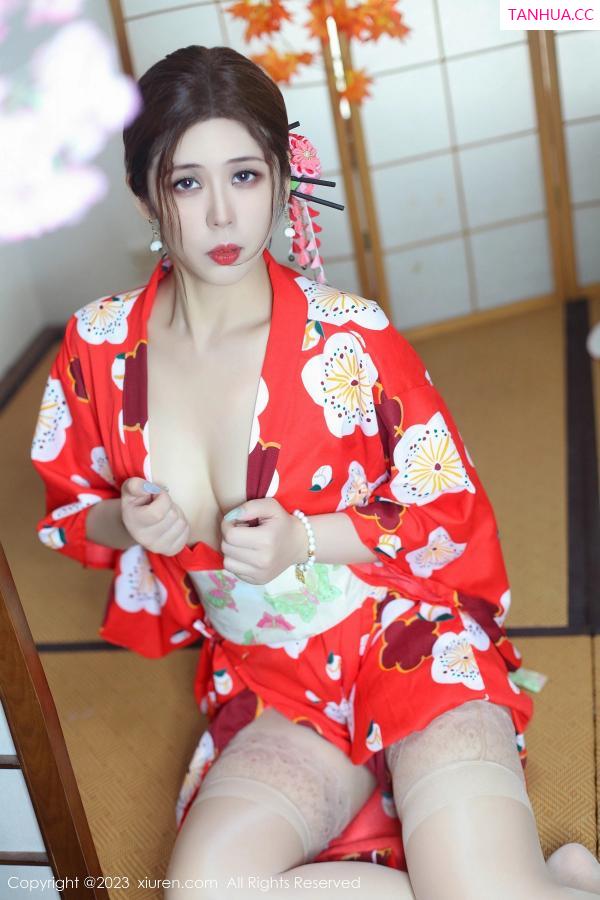 月野兔美妞 贵贵Isabelle [XiuRen]高清写真图 2023.11.29 No.7736 月野兔美妞 和服美腿第2张图片